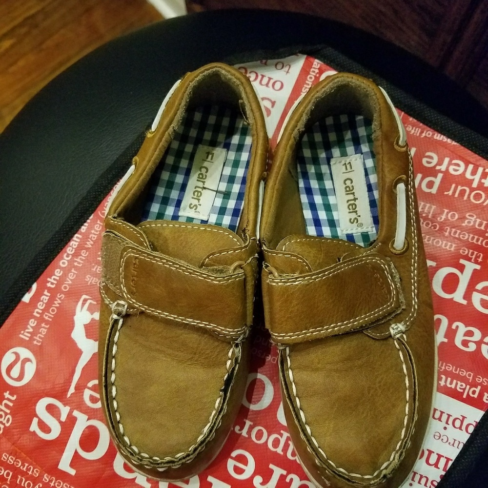 Boys boat shoes by Carters